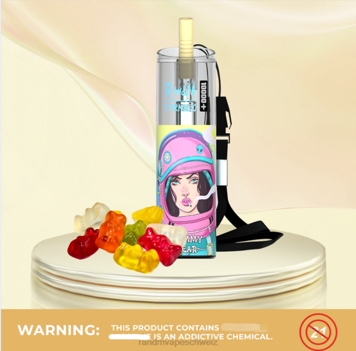RandM Vape Kaufen GÃ¼nstig | RandM Tornado 00P274 10000 plus Airflow-Control-Vape-Gerät 1 Stk Gummibär