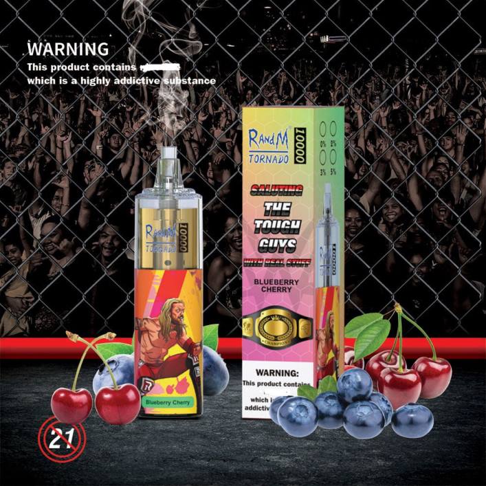 RandM Tornado Schweiz | RandM Tornado 00P2103 10000 Airflow Control Vape-Gerät 1St Blaubeerkirsche