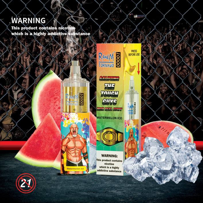 RandM Vape Rabattcode | RandM Tornado 00P2125 10000 Airflow Control Vape-Gerät 1St Wassermeloneneis