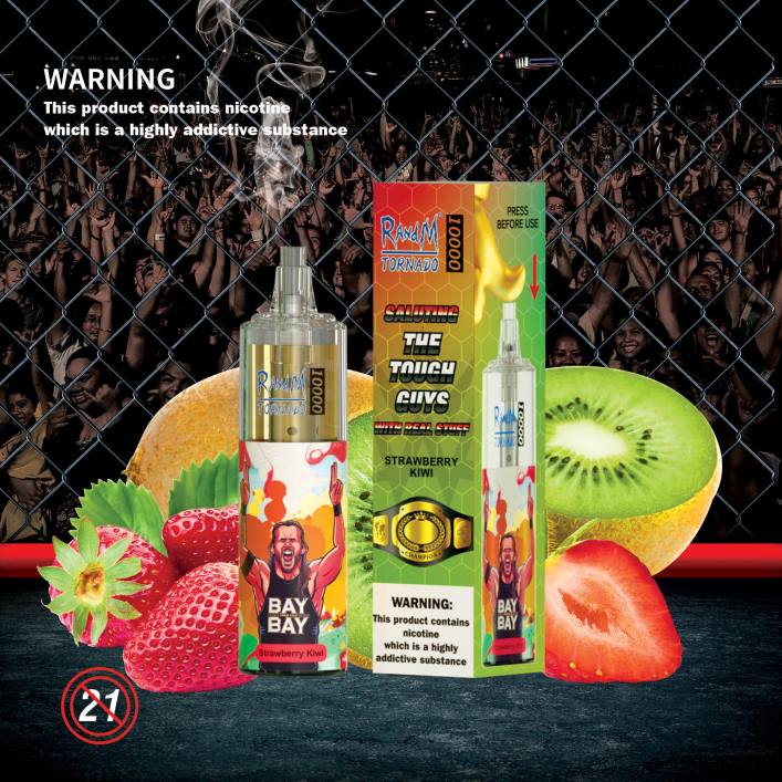 Tornado Vape Preis | RandM Tornado 00P2118 10000 Airflow Control Vape-Gerät 1St Erdbeer-Kiwi